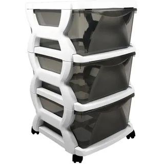 Rollcontainer mit Modellwahl Schubladencontainer Rollwagen, Utensilien Schubladencontainer Bürocontainer Organizer weiß