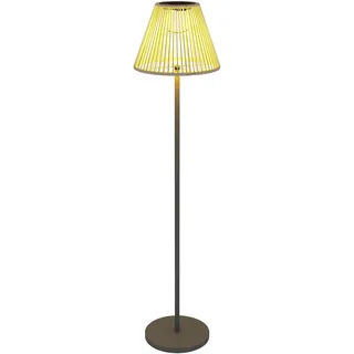 Solar Stehlampe Rattan Solarlampen Mit Lichtsensor 25 Leds Automatisch Solarleuchte Im Boho-stil Ip44 Wasserdichte Solarlampe Outdoor Lampe Für Garten Balkon Außen Rasen Ø33x135 Cm