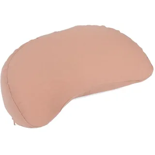 Bodhi Meditationskissen Halbmond Mini | Yogi MOND ECO | 100% Bio-Baumwollbezug | Yogakissen halbmondförmig mit Buchweizenfüllung | Halbmondkissen für Yoga & Meditation | Rosé