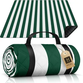 HOEL® Picknickdecke wasserabweisend + isoliert - Strandmatte XXL 200x200cm