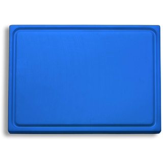 F. DICK Schneidbrett, Saftrille (Kunststoffschneidbrett, blau, 265x325x18 cm, beidseitig verwendbar, HACCP), Kunststoff