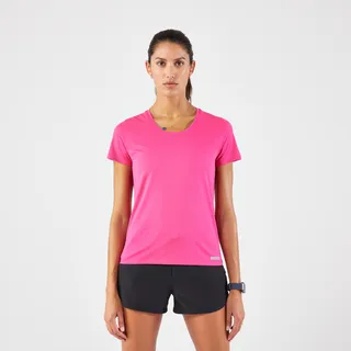 Laufshirt kurzarm Damen atmungsaktiv - Run 100 pink, rosa, XL