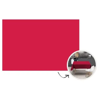 MuchoWow Tischdecke Rot - Einfarbig, Gartentischdecke, Tischdecke indoor, Wetterfest, Deko, 200x130 cm rosa 200 cm x 130 cm