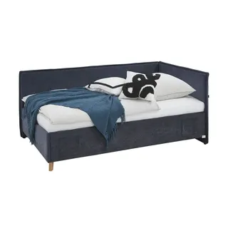 Möbel Kraft Polsterbett 133 x 90 cm Blau