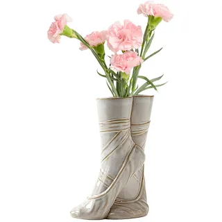 ‚Äûballett‚Äú-vase ‚Äì Abstraktes Kunstornament Aus Weißer Keramik, Kreative Dekoration Mit Blumenarrangements