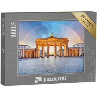 puzzleYOU Puzzle Berlin: Brandenburger Tor mit Regenbogen, 1000 Puzzleteile, puzzleYOU-Kollektionen Brandenburger Tor