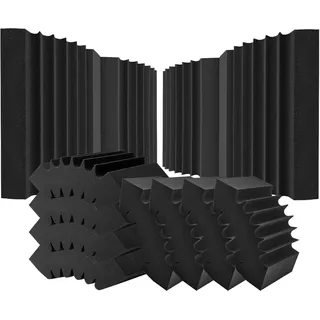 Vevor Akustikpaneel schwarz 4 St. 42 x 16 x 30 cm