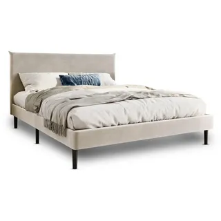 home collective Polsterbett Beige, Textil, 160x200 cm Schlafzimmer, Betten, Polsterbetten