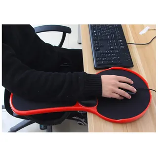 Hochwertige, verstellbare Computer-Handgelenkauflage, Armlehne – Schreibtisch und Stuhl, doppelzweck-befestigbar, für Zuhause und Büro, Computer-Armstütze, ergonomisch geformtes Mauspad