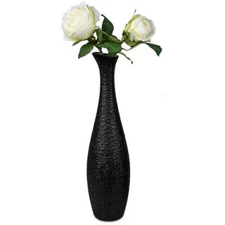 formano Bodenvase MODERN BLACK, Dekovase, Schwarz, Motiv: Struktur schwarz
