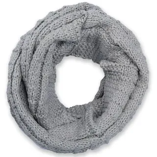 styleBREAKER Strick Loop Schal in Hellgrau | Gr.: onesize