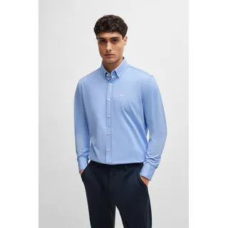 Boss regular fit Businesshemd aus Pinpoint mit Stretch-Anteil, Bleu, 41