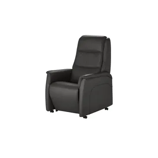 Hukla Ledersessel mit verschiedenen Funktionen Dean ¦ schwarz ¦ Maße (cm): B: 70 H: 109 T: 88.0