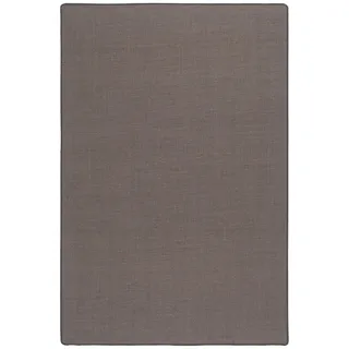 Snapstyle Sisal Natur Teppich Webteppich 100 x 100 cm Anthrazit