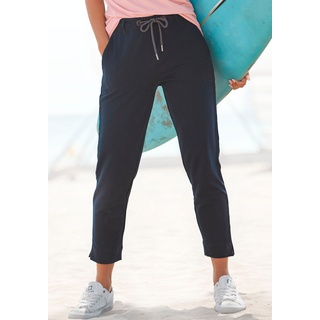 7/8-Hose ELBSAND "Ivalo" Gr. S (36), N-Gr, blau (marine) Damen Hosen Strandhosen aus Sweatware
