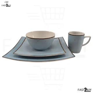 CreaTable New Elegance Vintage Nature Kombiservice 8-tlg. aquablau