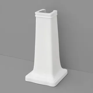Kronenbach Iota 2.0 Standsäule für Waschtisch 68 cm, Badkeramik, KB100018WG, weiß glänzend