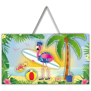Folat Flamingo Türschild - 47x27 cm