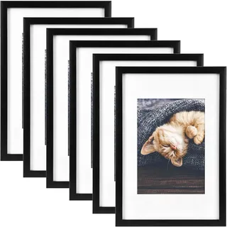bomoe Bilderrahmen Galeria Schwarz 13x18 cm 6er Set