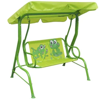 Hommdiy Kinder-Hollywoodschaukel Kinderschaukel Gartenschaukel Gartenbank Schaukelbank Hängeschaukel Gartenmöbel Grün