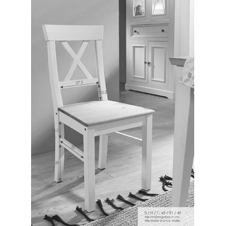 G+K Stuhl Minnesota Holz Weiß