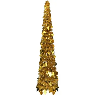 Künstlicher Pop-up-weihnachtsbaum Golden 120 Cm Pet