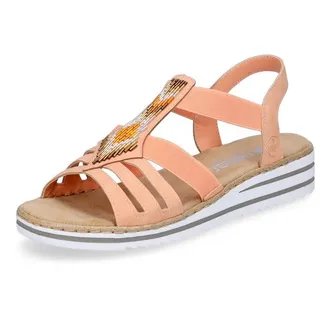 Rieker Sandale Damen Orange 39