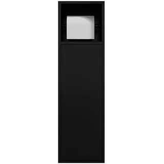 Dailify Toilettenpapierhalter Unterputz Eingebauter Toilettenpapierhalter mit Ablagefach, Wand-Papierhalter für Bad/Küche, Einbau-Toilettenpapierhalter(Black)