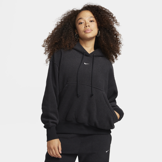 Nike Sportswear Phoenix Plush oversized, bequemer Fleece-Hoodie für Damen - Schwarz, M (EU 40-42)