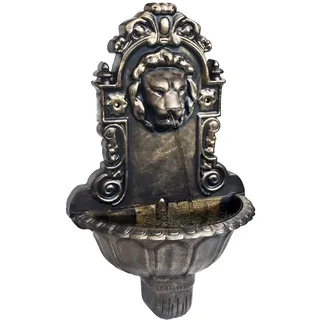 vidaXL Wandbrunnen mit Wasserpumpe Löwenkopf Design Zimmerbrunnen Wasserspiel Dekobrunnen Springbrunnen Wasserfall Zierbrunnen Brunnen Bronze