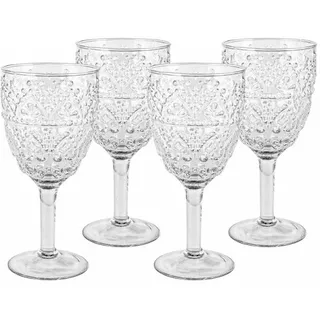 Mirabeau Glas Glas 4er Set Ivrecourt klar, Glas weiß