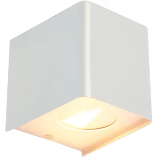 Nowa Außenleuchte Kunststoff 10x11,5x10 cm 2x 2 Watt warmweiß weiß