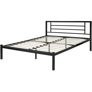 Beliani Metallbett Schwarz