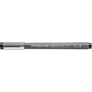 Staedtler Pigment Liner 308 Fineliner – Schwarz, 10 Stück, 0,4 mm | Dokumentenecht, wasserfest, lichtbeständig – zum Schreiben & Zeichnen – Art.-Nr. 308 04-9