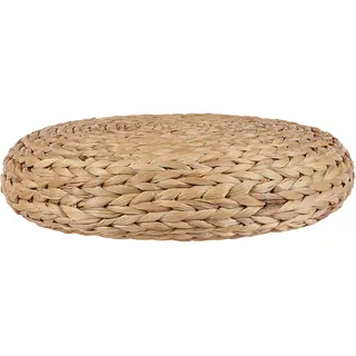 Beliani Pouf Wasserhyazinthe 40 x 10 x 40 cm Beige
