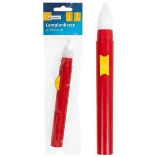 HEKU Geburtstagskerze Elektrische Lampionkerze 15cm - Sichere LED-Beleuchtung für Sankt Mart