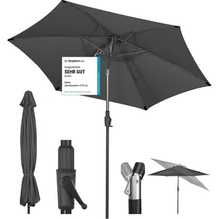 Sekey Sonnenschirm 270 x 270 cm Grau