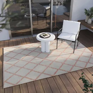 Esprit In- & Outdoorteppich Sparkle Rhomb ESP-5574-720 beige 80x150