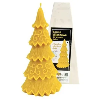 LYSON Kerzengießform Silikonform Der geschmückte Weihnachtsbaum, Aromatherapie Kerzen 3D Groß Bienenenwachskerzen Kerzenherstellung Bienenwachskerzen gießen Geschenkidee wiederverwendbar