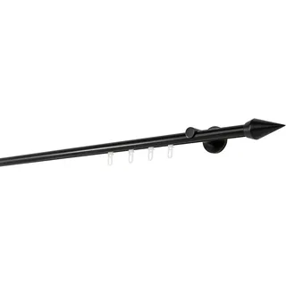 ONDECO 20mm,1-läufig,Profil,Wandträger 6,5cm,Endstück point Farbe: Schwarz, Größe: 110cm