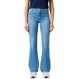Wrangler Damen Flare Jeans, Hazel, 26W / 34L EU - 26W / 34L
