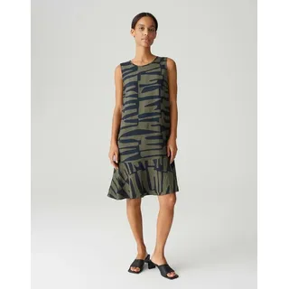 Opus Knielanges Kleid mit Rundhalsausschnitt Modell WENOLA Petrol, 38
