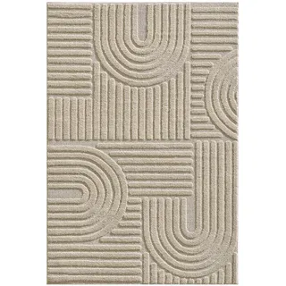 KADIMA DESIGN Teppich Beige, 140x200 cm, – Böden, Teppiche, Hochflorteppiche & Shaggys