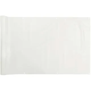 vidaXL Balkon-Sichtschutz 400 x 120 cm Weiß PVC