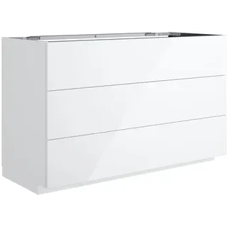 Neoro n50 3 Auszüge 120 x 76 x 51,3 cm weiß hochglanz