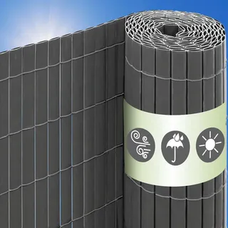 urfence Sichtschutzmatte 100 x 600 cm grau PVC