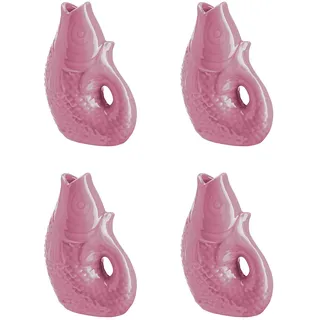 BUTLERS Mini-Vase 4er-Set 9x12cm Steingut -KOI- Kleine Blumengläser für Einzelblüten | Dekorative Tischvasen | Dekoration Tisch & Fensterbank