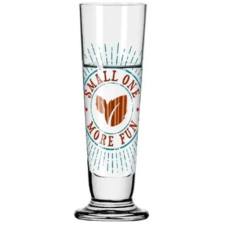 Ritzenhoff Schnapsglas Ritzenhoff Heldenfest Schnaps #12 R. Buss H22, Kristallglas bunt|weiß