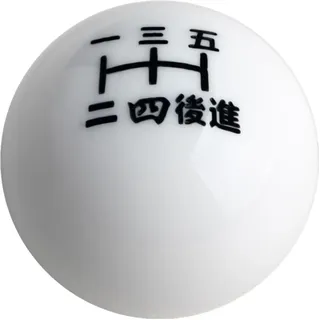 JGR JDM Schaltknauf mit japanischer Zahl, manuell, 5-Gang-Schaltknauf, M10 x 1,5, M10 x 1,25, M8 x 1,25, M12 x 1,25, Schwarz mit weißer Einlage