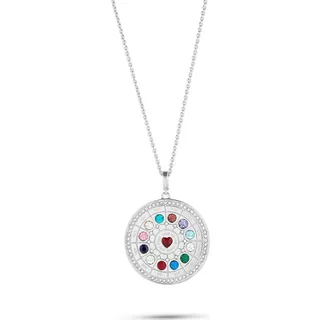 JETTE Silberkette JETTE Damen-Kette 925er Silber 85 Zirkonia, BIRTHSTONE silberfarben